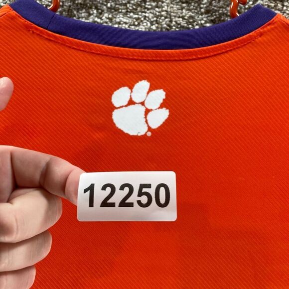 Clemon Tigers Shirt Mens 2XL XXL Orange Striped Athletic Colosseum NCAA Football - Picture 13 of 13